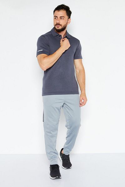 Head Men Sportswear Fit Short Sleeves Outdoor Polo Shirt, Grey