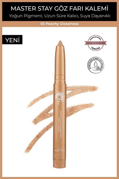 Alix Avien Waterproof 11 Hour Lasting Pigmentation Eye Pencil - Master Stay 03 Peachy Gloss