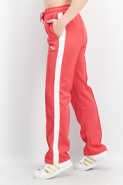 FILA Women Sportswear Fit Embroidered Logo Drawstring Track Pant, Pink