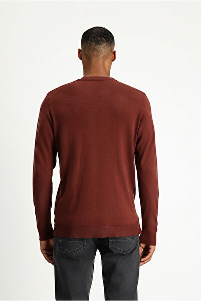 Kiğılı Pulover din bumbac cu model, cu decolteu, cu croiala normală