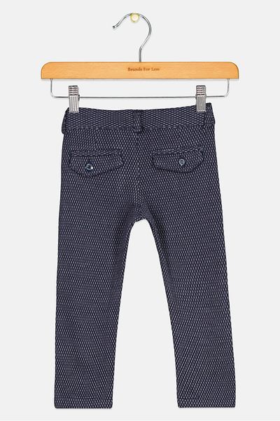 Chicco Toddlers Girl Textured Pants, Navy Blue