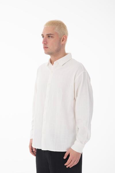 Rocqerx R-6044 Сорочка з довгими рукавами та коміром на підставці