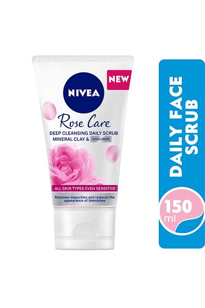 NIVEA Face Scrub Daily Rose Care 150 ml