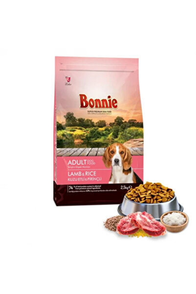 Bonnie Kuzu Etli Ve Pirinçli Yetişkin Köpek Maması 2.5 Kg
