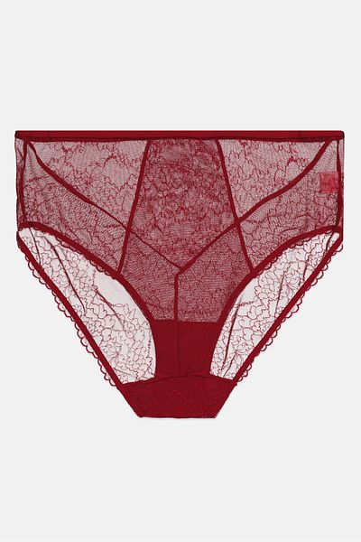 Triumph Women Lace Pull On Briefs, Red