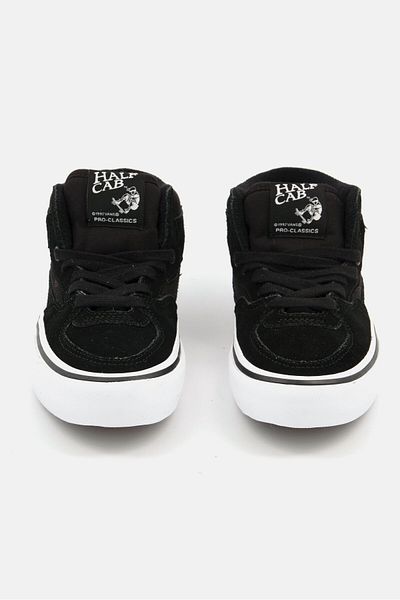 Vans Women Half Pro Cab Lace Up Casual Shoes, Black/white