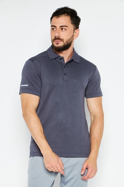 Head Men Sportswear Fit Short Sleeves Outdoor Polo Shirt, Grey