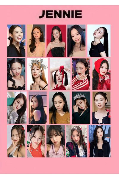 REN AKSESUAR Kpop Blackpink Jennie Photocard 50Pcs 5 7cm