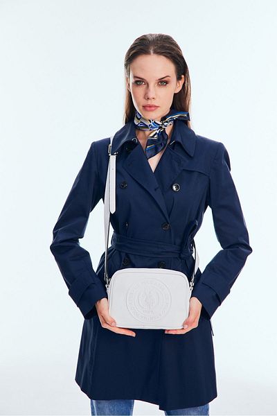 U.S. Polo Assn. Geantă albă pentru damă (exclusiv online)