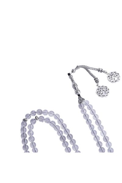 Zeynep Büyükbay Crystal Quartz Natural Stone Rosary 99%