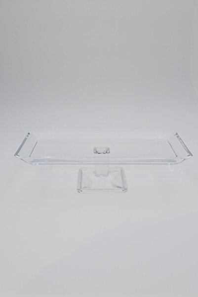 Paşabahçe Grace Footed Service Plate 30X14 cm