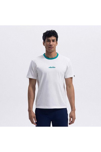 Ellesse Cmo18-3-Grn Crew Neck Men's T-Shirt - Green / White