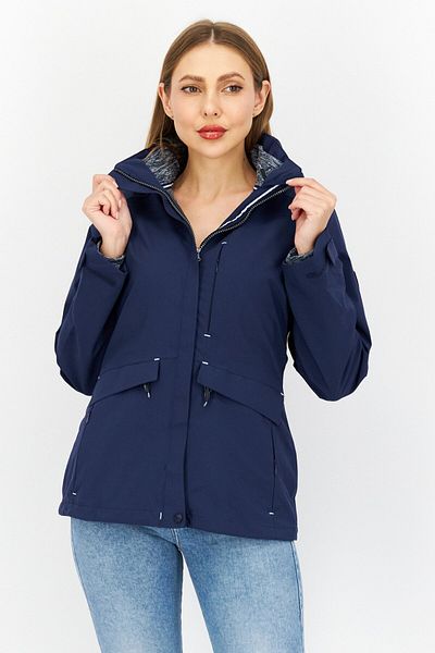 Trespass Women Embroidered Logo Shirt Jacket, Navy