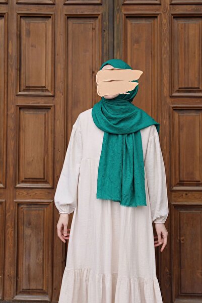 Sekine İpek Bamboo Kraş Shawl Turquoise
