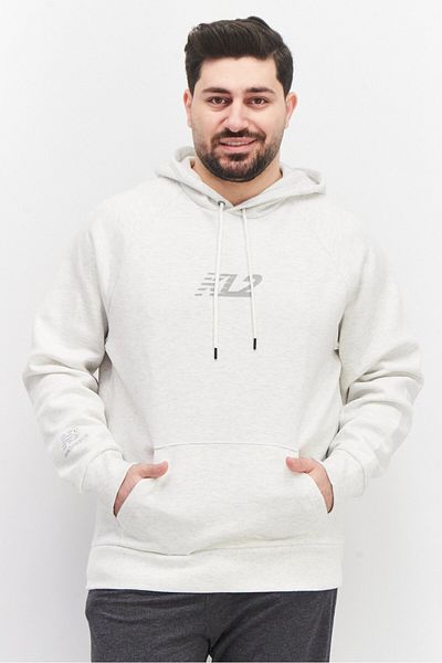 New Balance Men Sportswear Fit Long Sleeves Outdoor Sweatshirt, Light Grey Heather