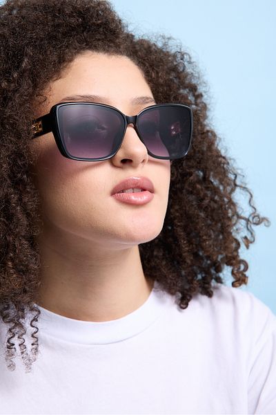Eyesofia نظارات ليان الباستيل الخضراء الشمسية