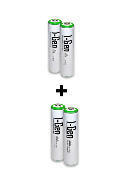 I Gen I-Gen B180 4'lü Paket Şarjlı Pil 2 Adet AA 2700 mAh Şarjlı Kalem Pil + ...