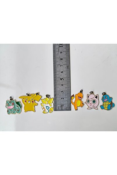 Esey Dizayn Pikachu Pokemon Kolye Ve Deri Bileklik
