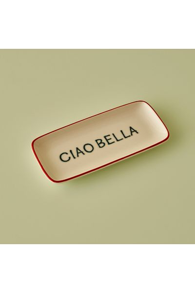 Bella Maison Line Rectangular Presentation Plate Red (22X10 cm)