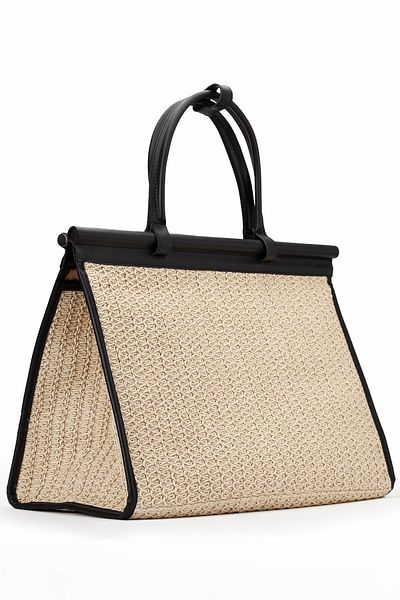 gio&mi Alina Raffia Paper Rope Straw Knitted Women's Beach Daily Shoulder Bag