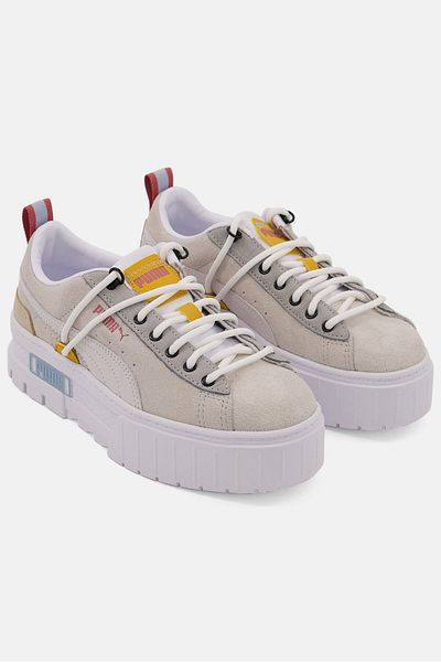 Puma Women Lace Up Mayze Bright Heights Sports Shoes, Grey