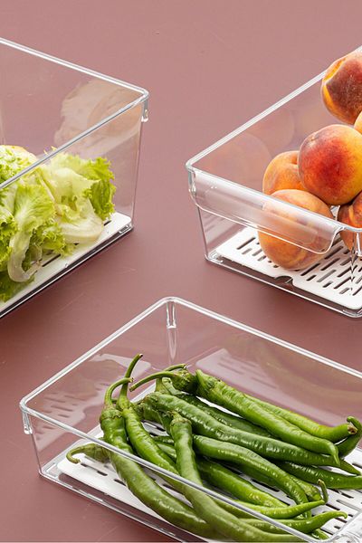 BAGER MARKET Refrigerator Organizer with Lid, Refrigerator Storage Container, In-Cabinet Organizer 6500 ml