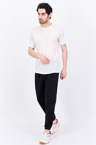 GAP Men Regular Fit Solid Sweatpants, Black