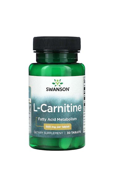 SWANSON , L-Carnitine, 500 mg, 30 Tablets