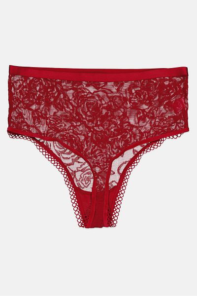 Triumph Women Textured Pull On Panties, Bright Maroon