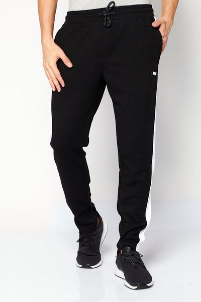Dkny Men Regular Fit Drawstring Jogger Pants, Black