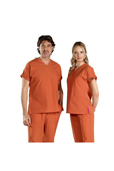 ÇİZGİ MEDİKAL KİREMİT Dr Greys Scrubs (Terikoton/İnce Kumaş) t100