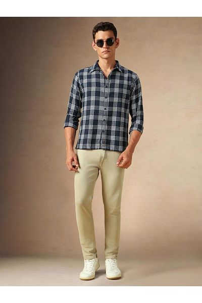 Dennis Lingo By Styli Checked Long Sleeves Button Down Shir