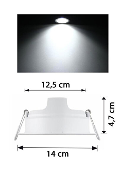 Philips Spot Essential 10w 6500k Led Panel Beyaz Işık 14cm