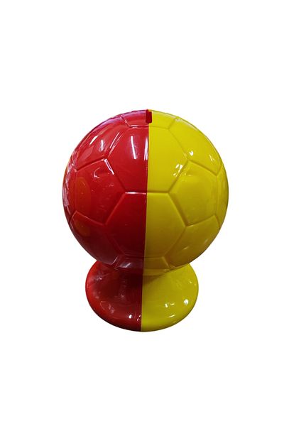 Ayver Colorful Plastic Fan Money Box Detachable Easy to Disassemble Toy Yellow-Red 15 cm
