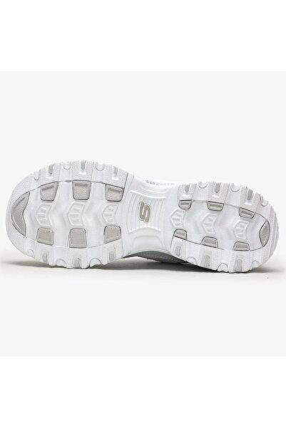 SKECHERS Summits Air Cooled Memory Foam D'lites Fresh Start Leather Sneaker Hakiki Deri Hafızalı Tab