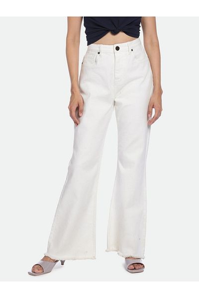 Dennis Lingo By Styli Bootcut High-Rise Clean Look Stretchable Jeans