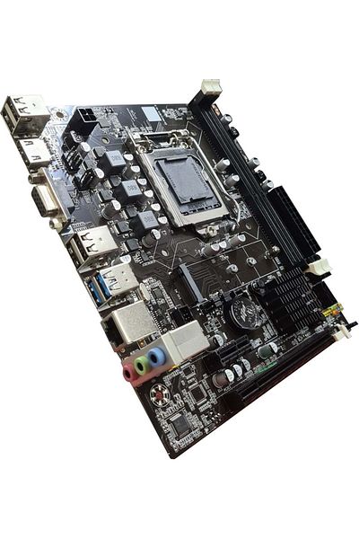 TURBOX B75(H61) Sataman 2 Ddr3 1600Mhz USB 3.0 Vga HDMI Audio Glan