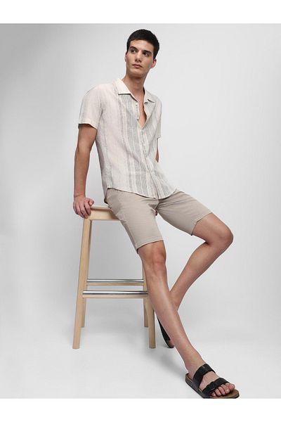 Dennis Lingo By Styli Striped Short Sleeves Button-Down Shirt