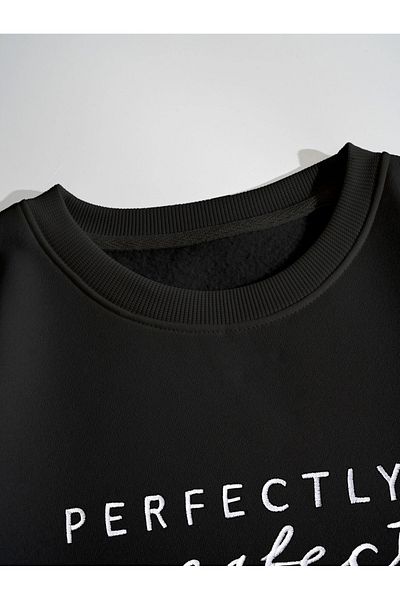 Kotty By Styli Slogan Print Round Neck Sweatshirt