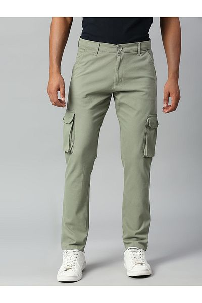 Dennis Lingo By Styli Tapered Fit Cotton Cargos Trousers