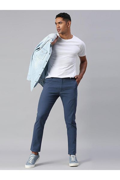 Dennis Lingo By Styli Tapered Fit Cotton Chinos Trousers
