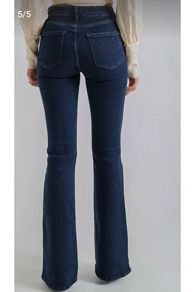 AKŞEN GİYİM Plus Size Spanish Flare Summer Denim Fabric Lycra High Waist Women's Jeans Pants