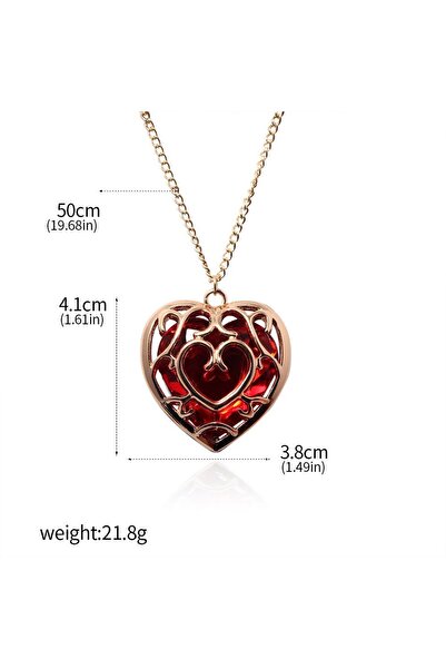 Choice11 Necklace Zeldas Link Skyward Sword Red Heart Keychain Heart Containe...