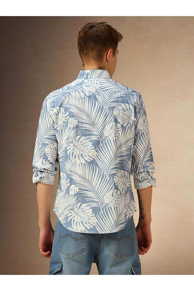 Dennis Lingo By Styli Floral Print Button-Down Shirt