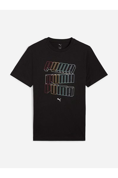 Puma Essential Logo Print Round Neck T-Shirt