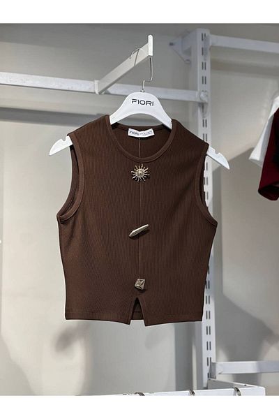 Fiori Μπλούζα με ντραπέ αξεσουάρ ήλιου