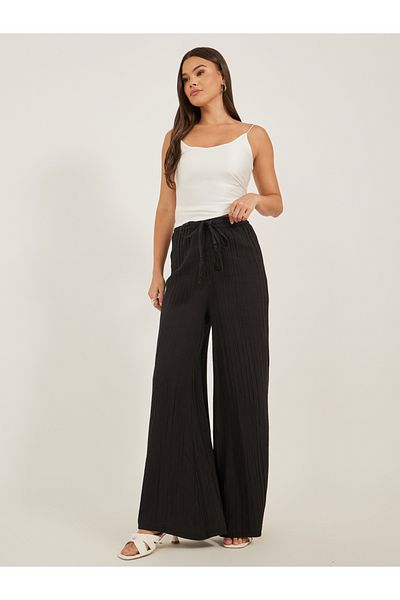 Styli High Rise Wide Leg Jeans with Pockets