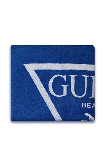Guess Jacq Palm Triangle Logo Towel Women's Blue Towel E5Gz14Sg00P-G7M1