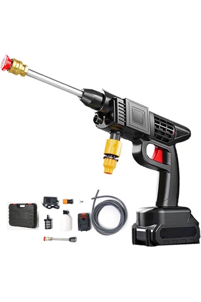 m.tk moveteck Araç Yıkama Şarjlı Ve Yüksek Basınçlı Oto Yıkama Makinesi Ve Sulama Tabanca Bahçe Yıkama