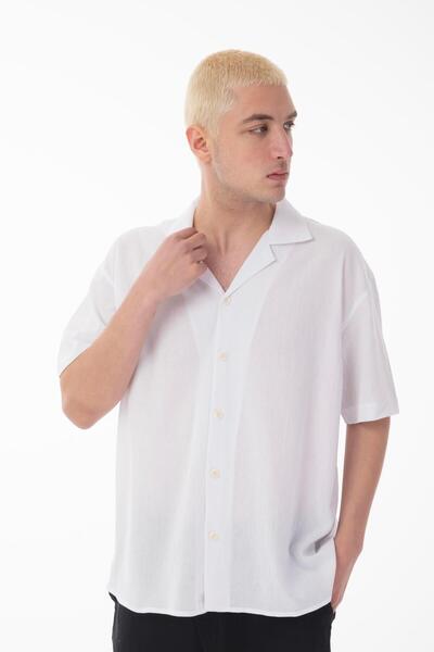 Rocqerx R-6045 Апач Короткий Рукав Кринкіл Сорочка